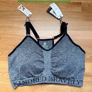 Kindred Bravely Charcoal Nursing Sportd Bra (1x BTY) NWT